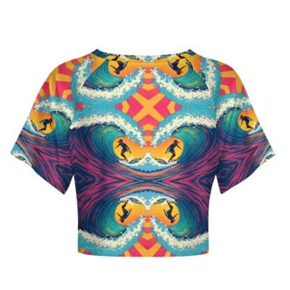 "Surfer 2" Women`s Short T-Shirt - Image 3