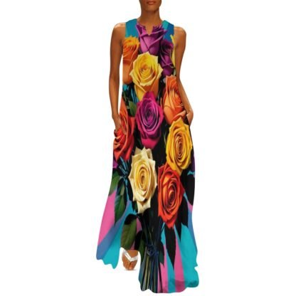 "Roses 1" Long dress - Image 6
