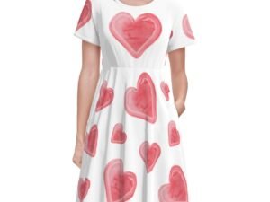 Hearts Women's T-Shirt Dress