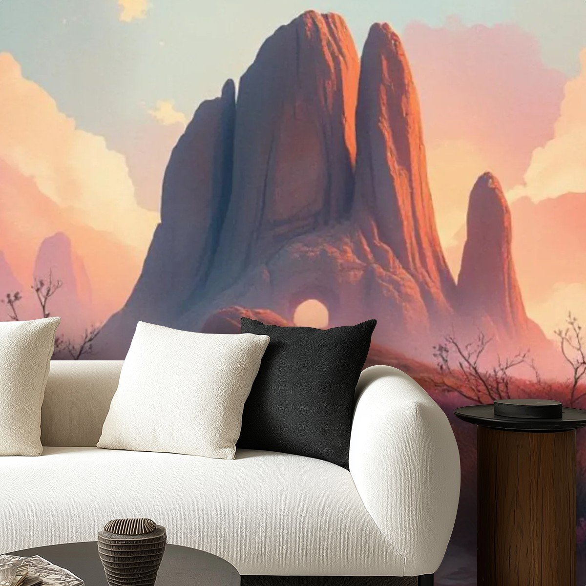 "Lone Walking On Path 8" Mural Wallpaper - Image 3