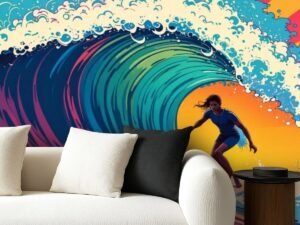 Surfer 2 Peel and Stick Wallpaper