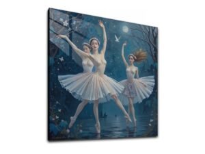 "Ballerinas Under the Moon" Acrylic Wall Art