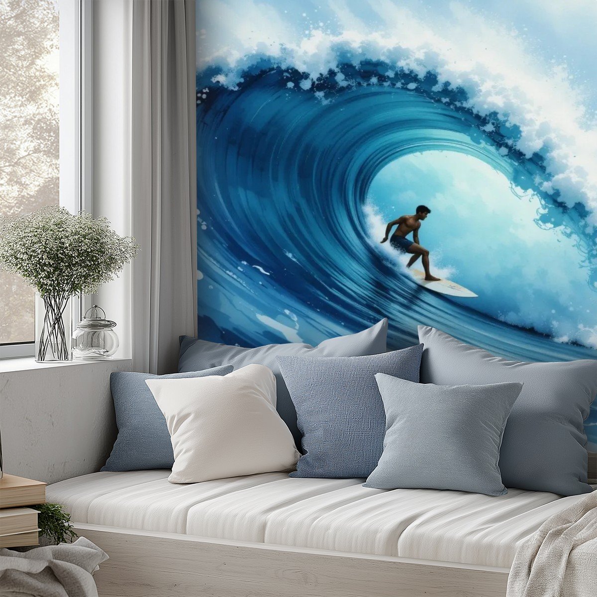 Surfer 7 Peel and Stick Wallpaper - Image 2