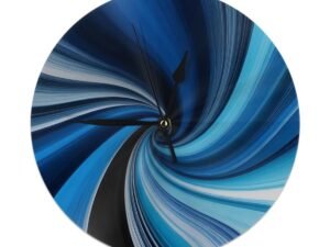Blue Swirls 1 PVC Wall Clock